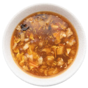 zuppa agropiccante con pollo e toufu